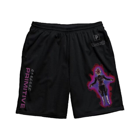 Primitive x DBS Goku BK Rose Shorts Black