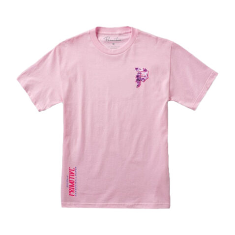 Primitive x DBS Goku BK Rose T-Shirt Pink Front