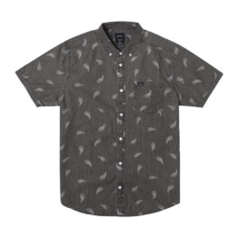 RVCA Hastings Floral Shirt Washed Black