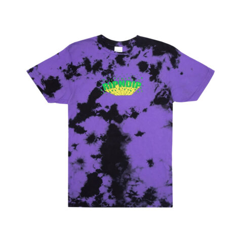 Ripndip Nebula T-Shirt Purple-Black Tie Dye Front