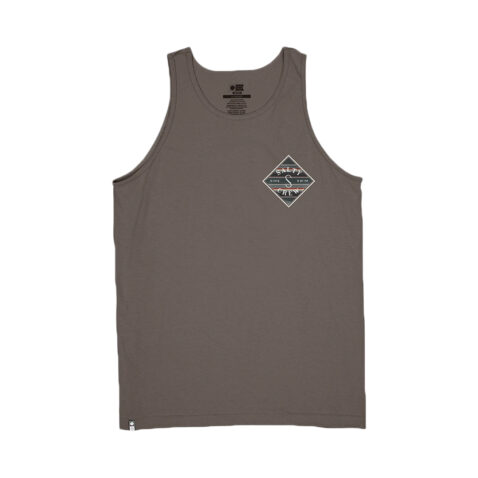 Salty Crew Tippet Refuge Tank Top Charcoal Front