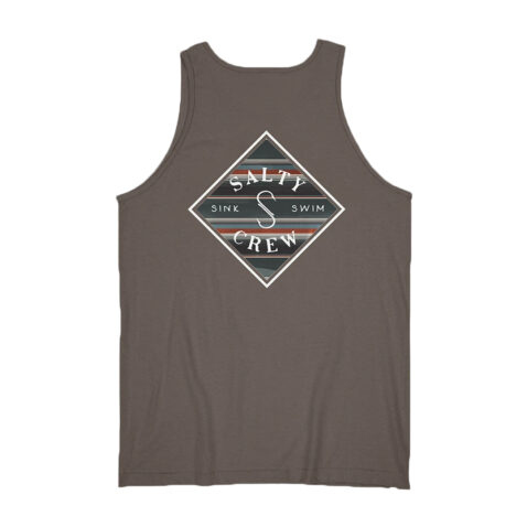 Salty Crew Tippet Refuge Tank Top Charcoal Rear
