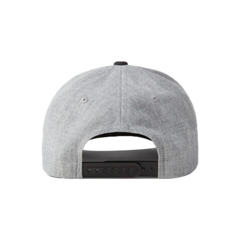 Brixton Crest C MP Snapback Heather Grey Black Rear