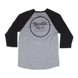 Brixton Grade 3/4 Shirt Heather Grey-Washed Black