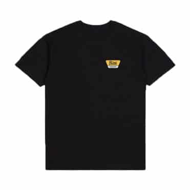 Brixton Linwood Short Sleeve T-Shirt Black Yellow Rear