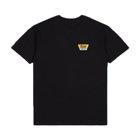 Brixton Linwood Short Sleeve T-Shirt Black Yellow