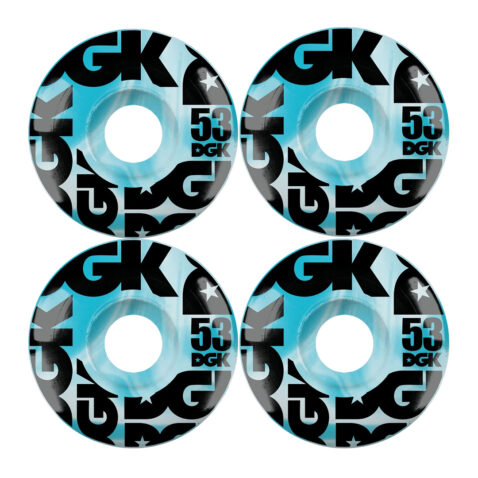 DGK Swirl Formula Wheels Blue 53mm
