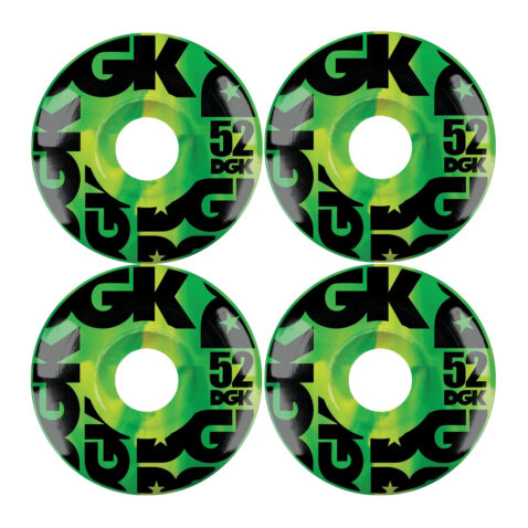 DGK Swirl Formula Wheels Green