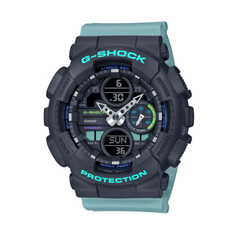 G-Shock GMAS140-2A Watch Black Teal 1
