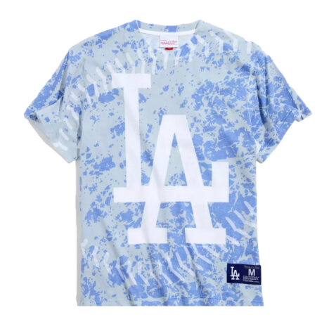 Mitchell & Ness Jumbotron Sublimated Los Angeles Dodgers T-Shirt Blue Front