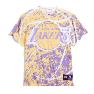 Mitchell & Ness Jumbotron Sublimated Los Angeles Lakers T-Shirt Yellow