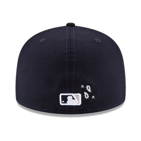 New Era 59Fifty New York Yankees Paisley Elements Dark Navy Blue Limited Edition Fitted Hat Rear