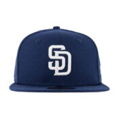New Era 59Fifty San Diego Padres 2019 GM Redux Hat Light Navy White Front