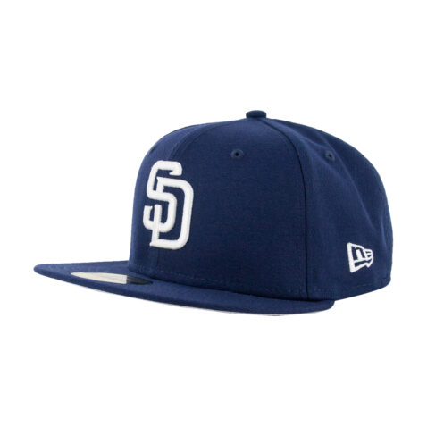 New Era 59Fifty San Diego Padres 2019 GM Redux Hat Light Navy White Front Right