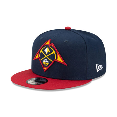 New Era 9Fifty Denver Nuggets 2021 NBA Draft Navy Cardinal Snapback Hat Front Right