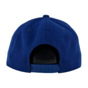 New Era 9Fifty Los Angeles Dodgers Vintage Script Dark Royal White Snapback Hat Rear