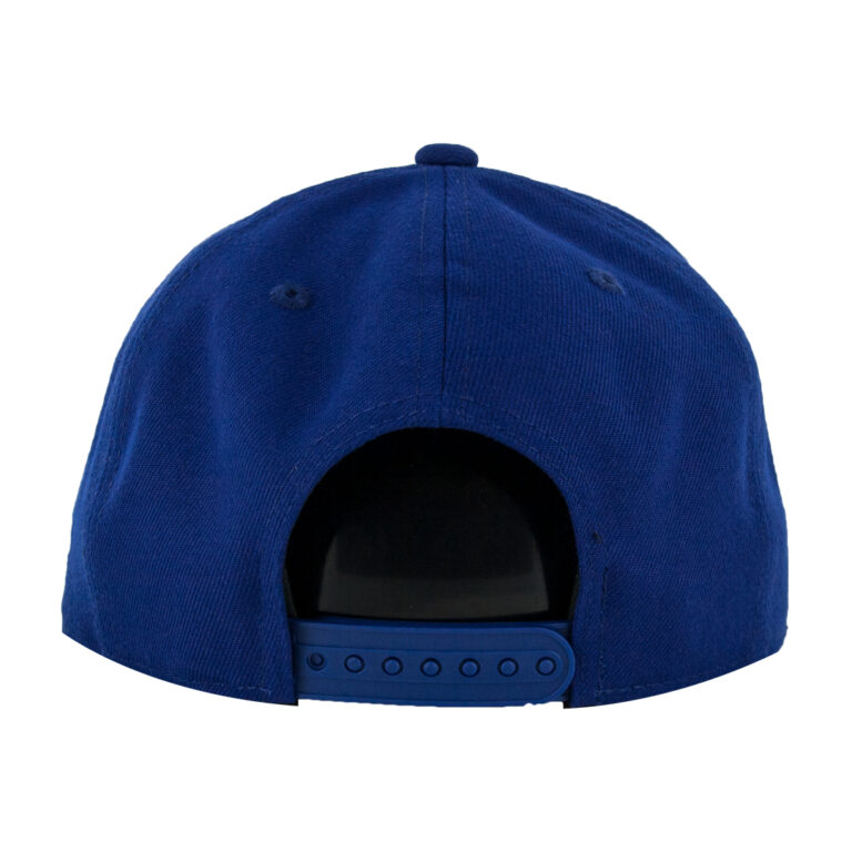 New Era 9Fifty Los Angeles Dodgers Vintage Script Dark Royal White Snapback Hat Rear New Era 9Fifty Los Angeles Dodgers Vintage Script Dark Royal White Snapback Hat Rear