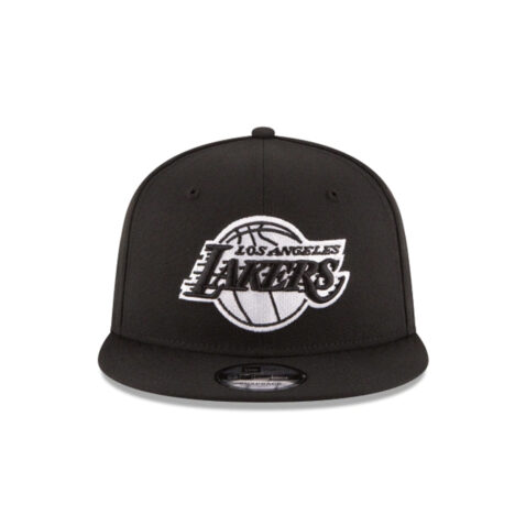 New Era 9Fifty Los Angeles Lakers Basic Snapback Black White New Era 9Fifty Los Angeles Lakers Basic Snapback Black White Front