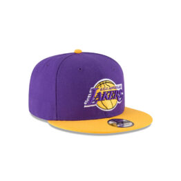 New Era 9Fifty Los Angeles Lakers Basic Two Tone Snapback Purple Gold