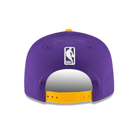New Era 9Fifty Los Angeles Lakers Basic Two Tone Purple Gold Rear