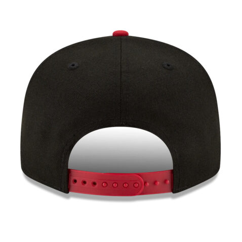 New Era 9Fifty Miami Heat 2021 NBA Draft Black Cardinal Snapback Hat Rear