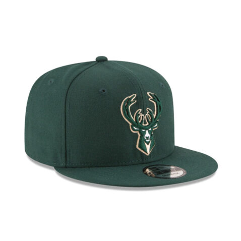 New Era 9Fifty Milwaukee Bucks Basic Hunter Green Snapback Hunter Green New Era 9Fifty Milwaukee Bucks Basic Hunter Green Snapback Front Left