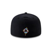 New Era x Nickelodeon 59Fifty Spongebob Squarepants Pose Black Yellow Fitted Hat Rear
