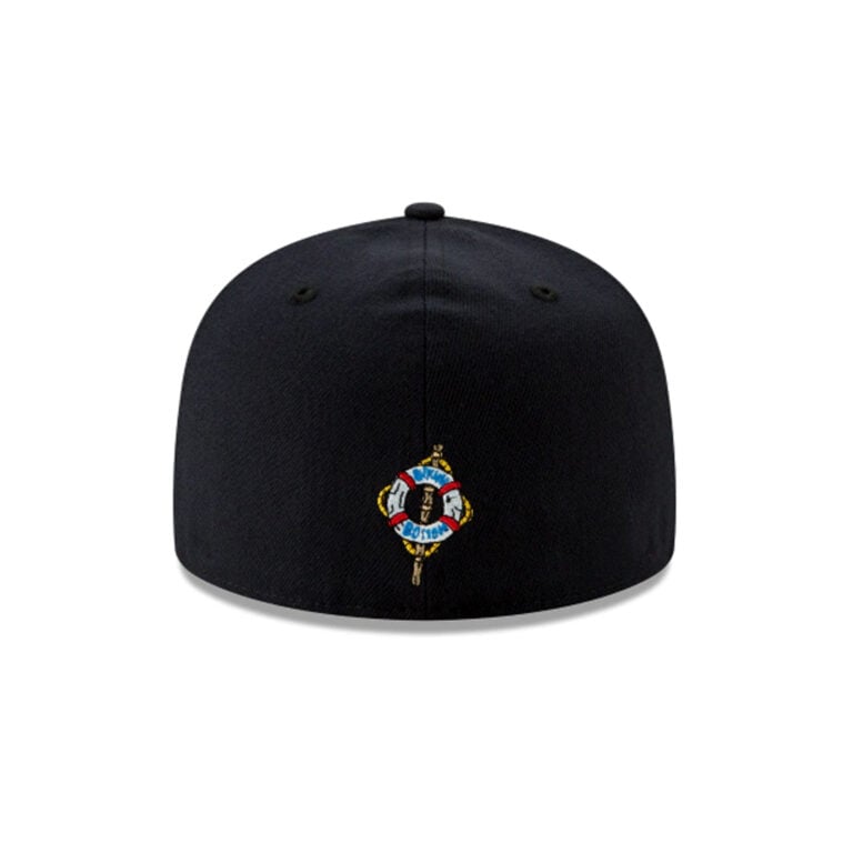 New Era x Nickelodeon 59Fifty Spongebob Squarepants Pose Black Yellow Fitted Hat Rear New Era x Nickelodeon 59Fifty Spongebob Squarepants Pose Black Yellow Fitted Hat Rear