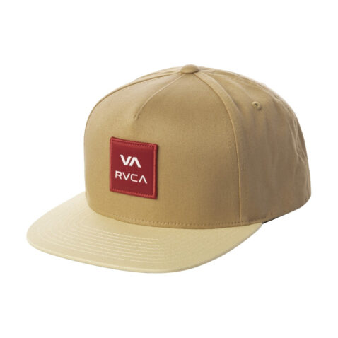 RVCA Square Snapback Golden Rod Front Right