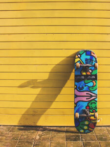 Skateboard Wall Graphic Body Image