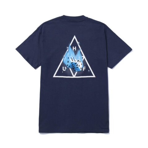 HUF Hot Dice TT Short Sleeve T-Shirt Navy Rear