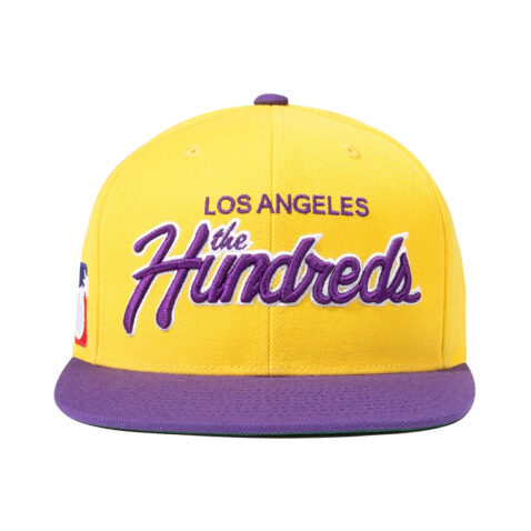 Hundreds Team 2 Snapback Hat Gold Front