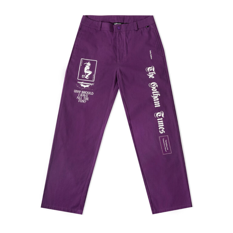 Hundreds x DK Gotham Times Pant Eggplant Front