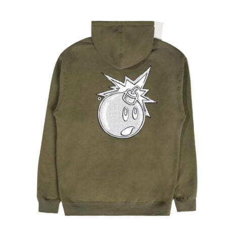 Hundreds x JV Vides Adam Bomb Hooded Sweatshirt Army Rear