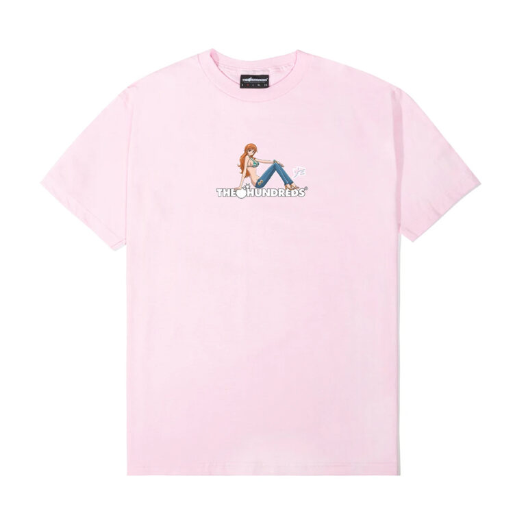 Hundreds x One Piece Nami T-Shirt Pink Front