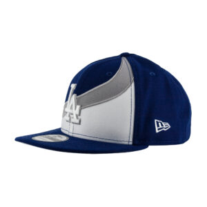New Area 9Fifty Los Angeles Dodgers Wave Snapback Hat Dark Royal Blue