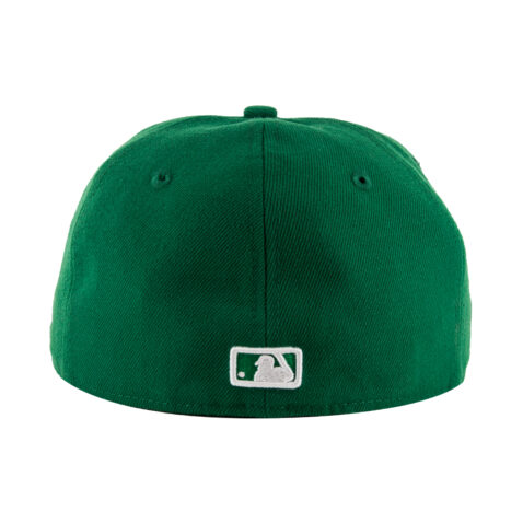 New Era 59Fifty San Diego Padres KG WH Fitted Hat Kelly Green White Rear