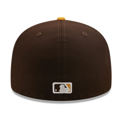 New Era 59Fifty Scribble San Diego Padres Fitted Hat Burnt Wood-Gold Rear