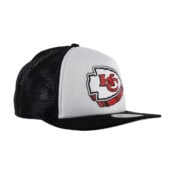 New Era 9Fifty Kansas City Chiefs Foam Trucker Snapback Black Front Left