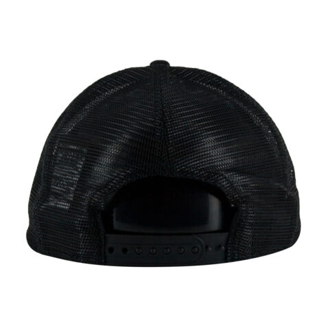 New Era 9Fifty Miami Heat Foam Trucker Snapback Hat Black Rear