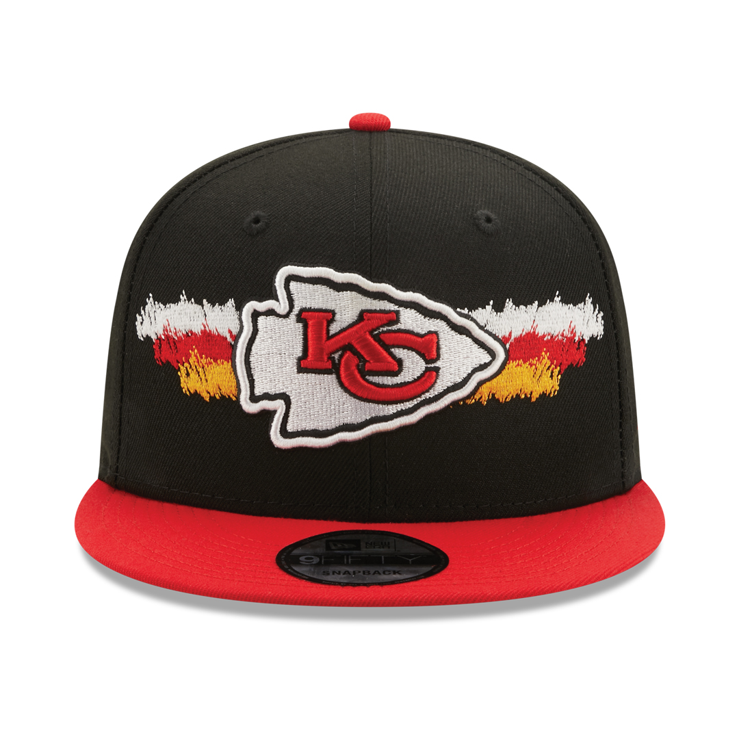 Kansas City Chiefs New Era Black on Black 9FIFTY Snapback Hat