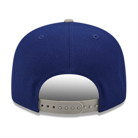 New Era 9Fifty Scribble Los Angeles Dodgers Snapback Hat Dark Royal Blue-Grey Rear