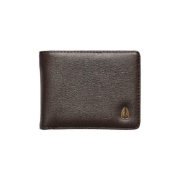 Nixon Cape Vegan Leather Wallet Brown
