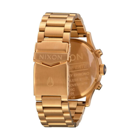 Nixon Sentry Chrono Watch Gold-Indigo Rear