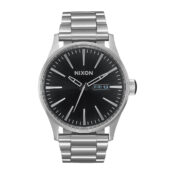 Nixon Sentry SS Watch Black Sunray Front