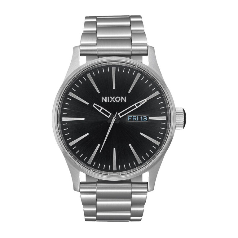 Nixon Sentry SS Watch Black Sunray Front