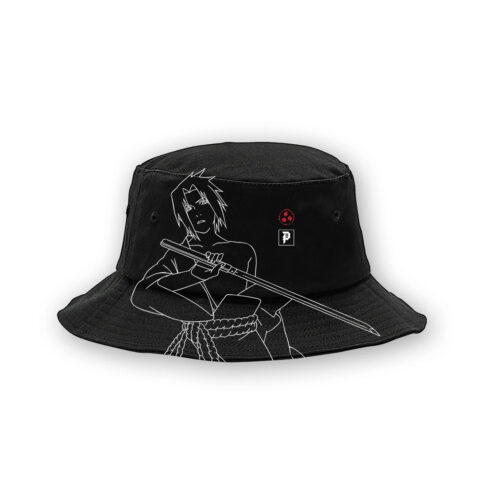 PRMTV x Naruto Sasuke Strike Bucket Hat Black
