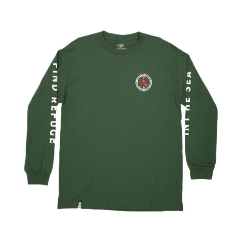 Salty Crew Deep Reach Long Sleeve T-Shirt Spruce Front