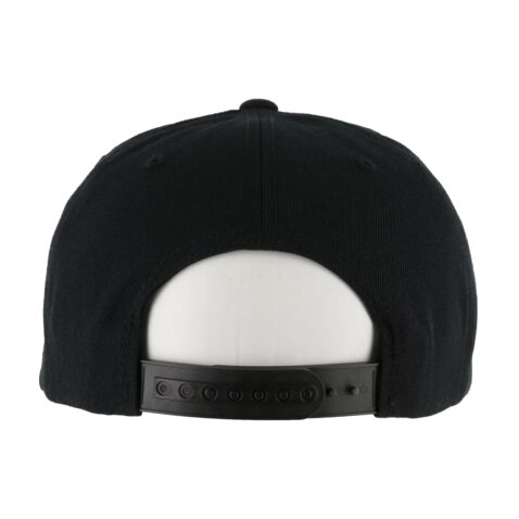 Volcom Quarter Twill Snapback Hat Black Rear