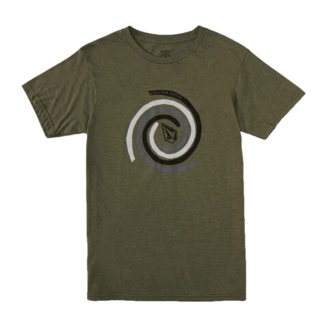 Volcom Stone Swirl Short Sleeve T-Shirt Martini Olive